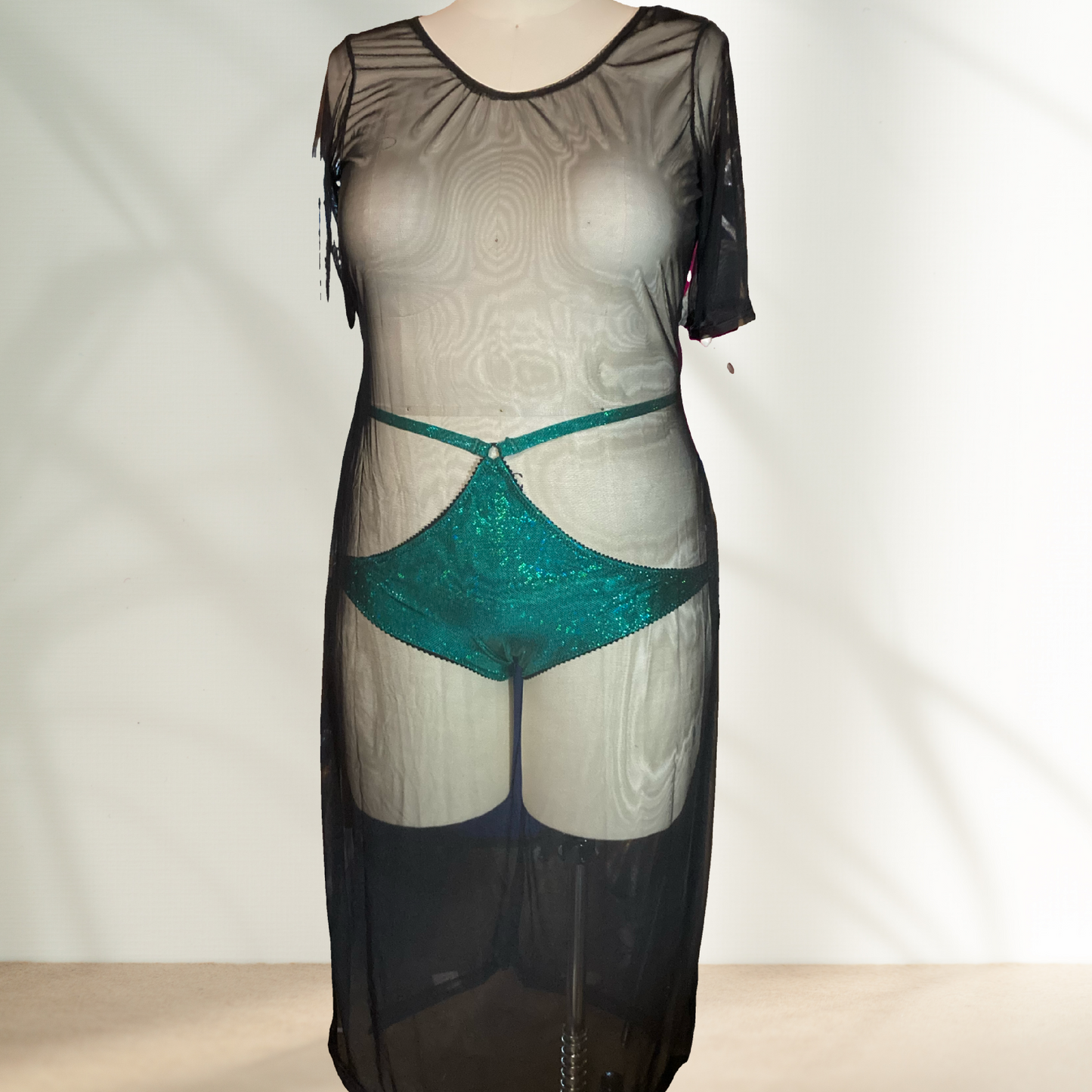 Flirt mesh t-shirt dress