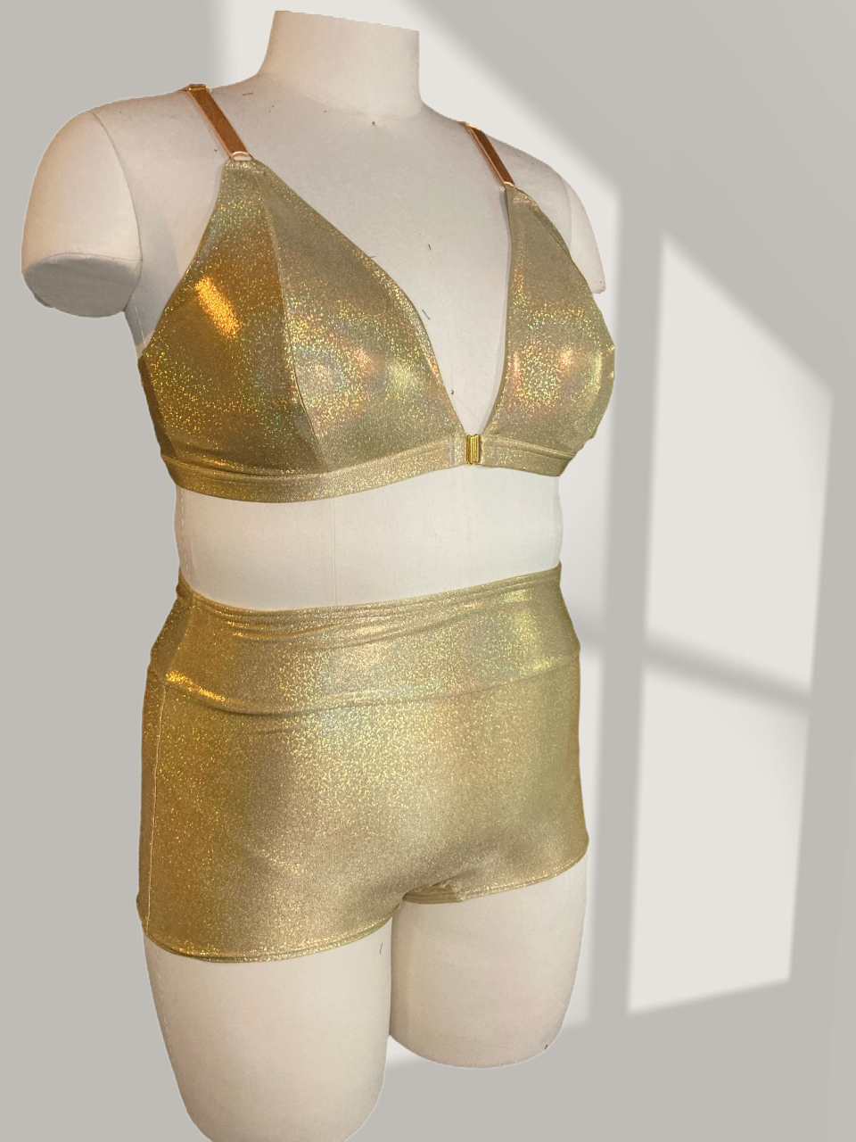 Gold Holo Tri Bra
