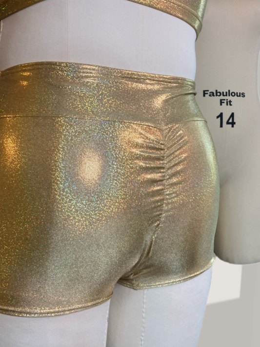 Gold Holo Booty Short
