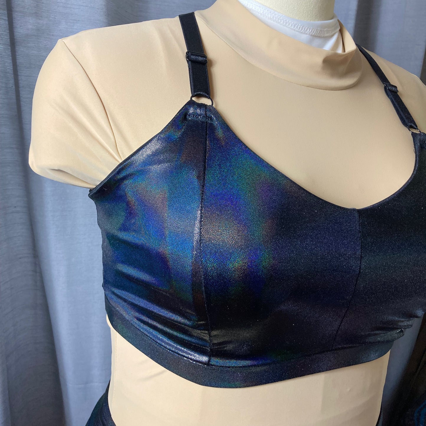 Black Holo Bralette