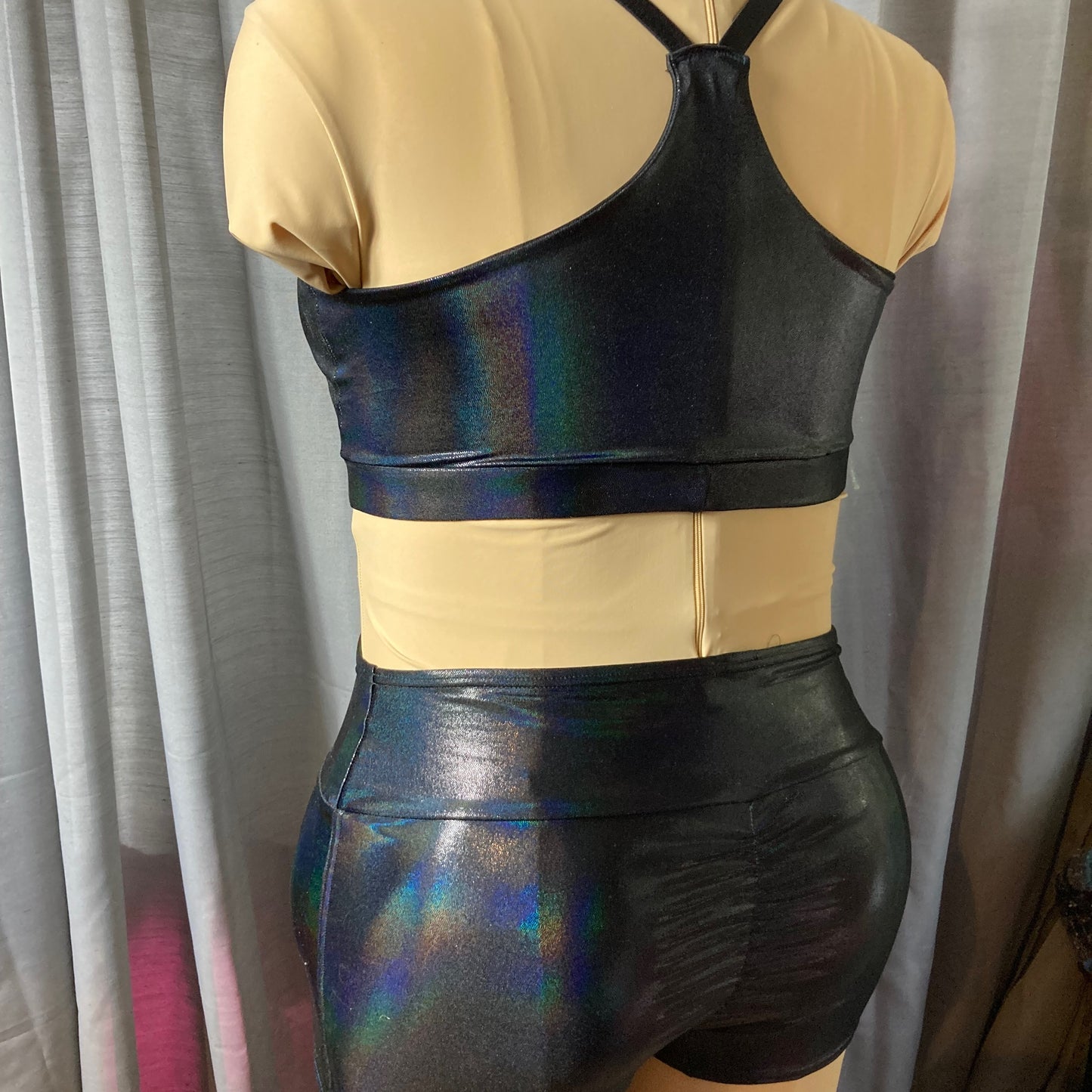 Black Holo Booty Short
