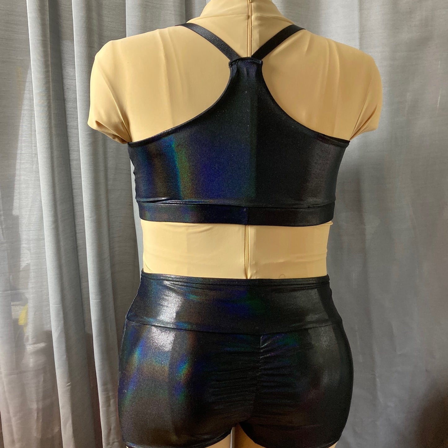 Black Holo Bralette