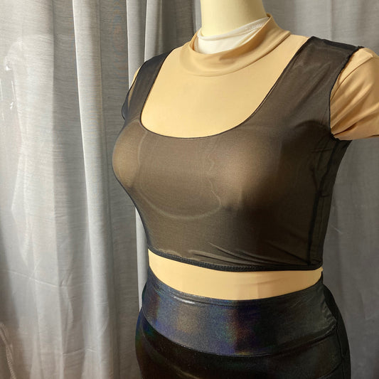 Flirt Mesh Crop Top