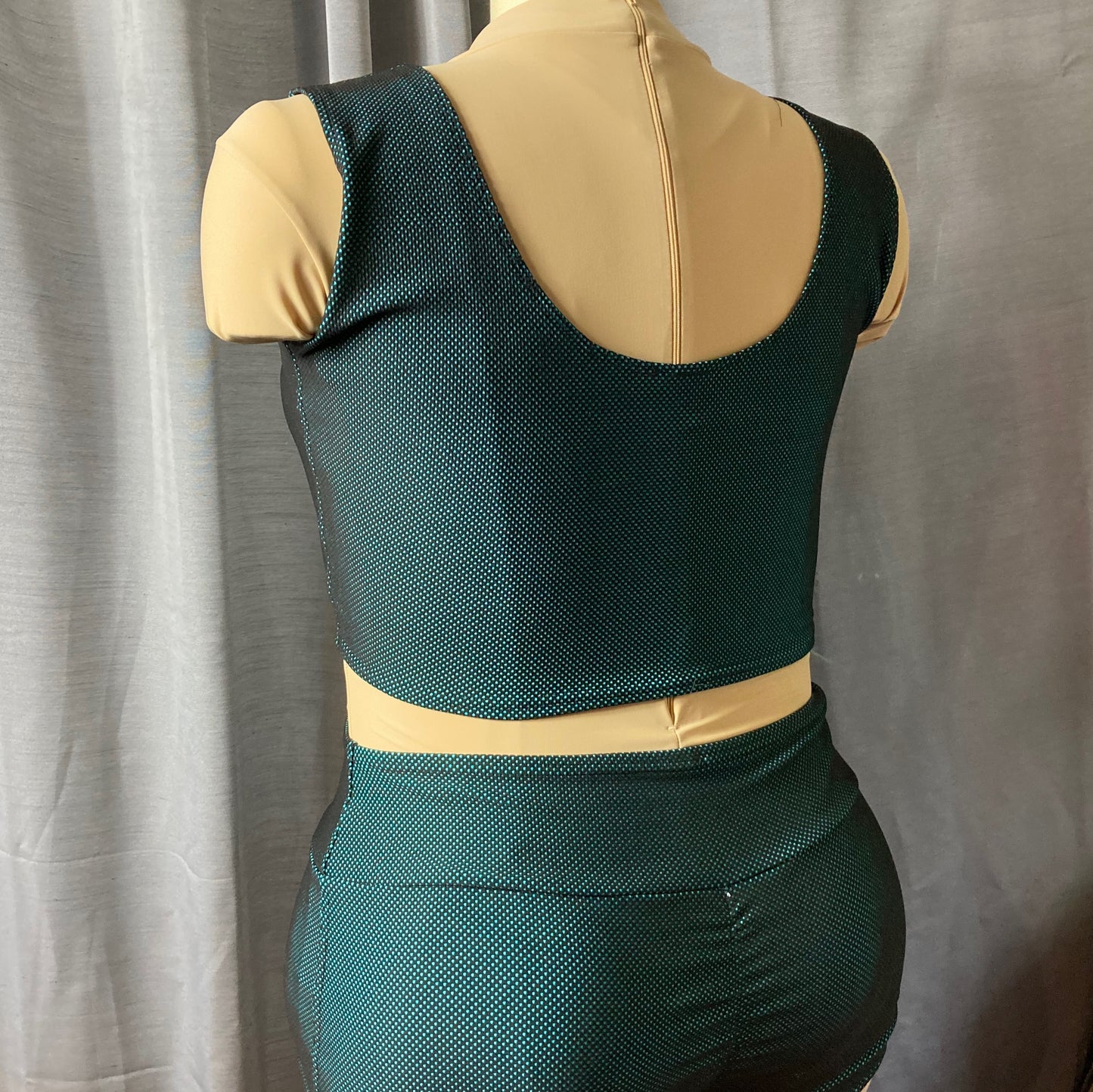 Mint Mesh Crop Top