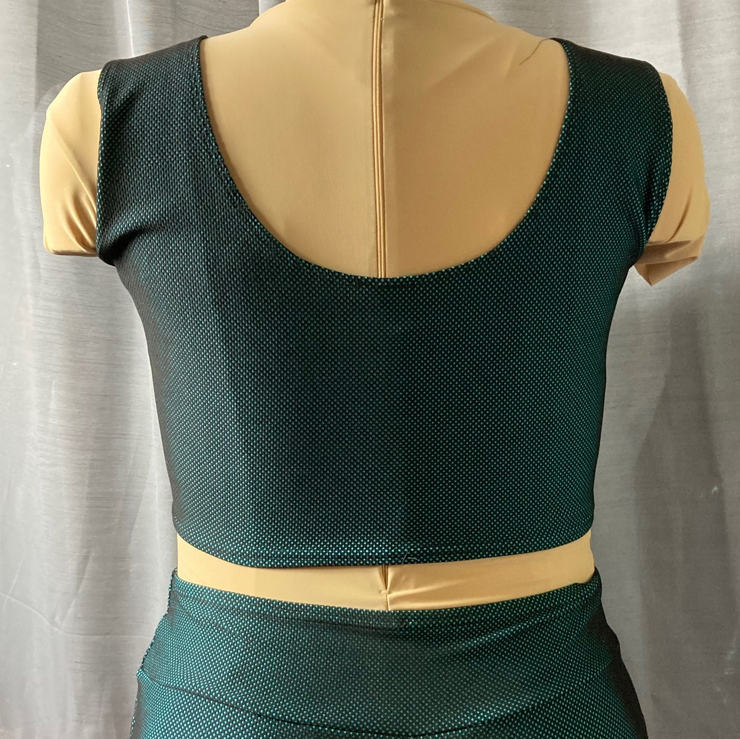 Mint Mesh Crop Top