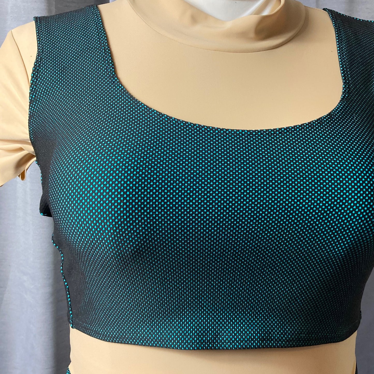 Mint Mesh Crop Top