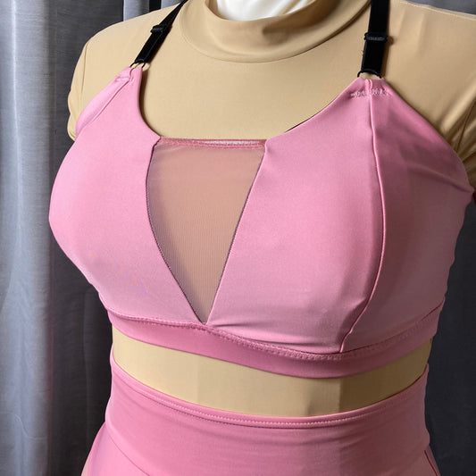 Flirt Mesh Bralette - Retiring Colors