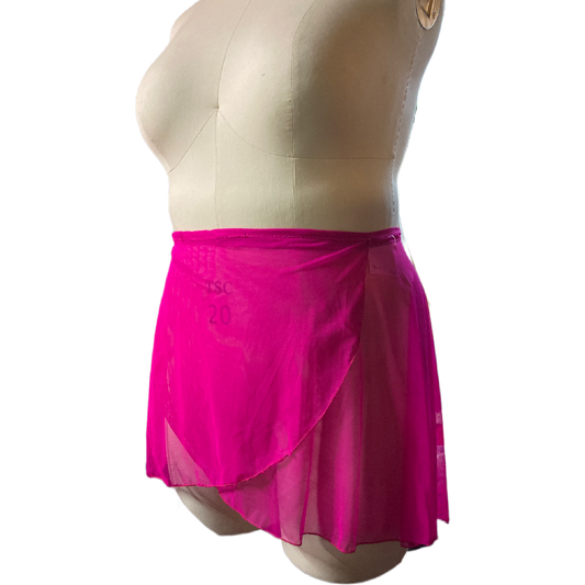 Mesh Wrap Skirt