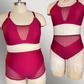 Amaranth Flirt Mesh Bralette