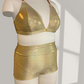 Gold Holo Tri Bra