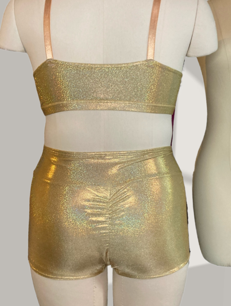 Gold Holo Tri Bra