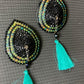 Peacock Drop Illusion Pasties - 3 inch