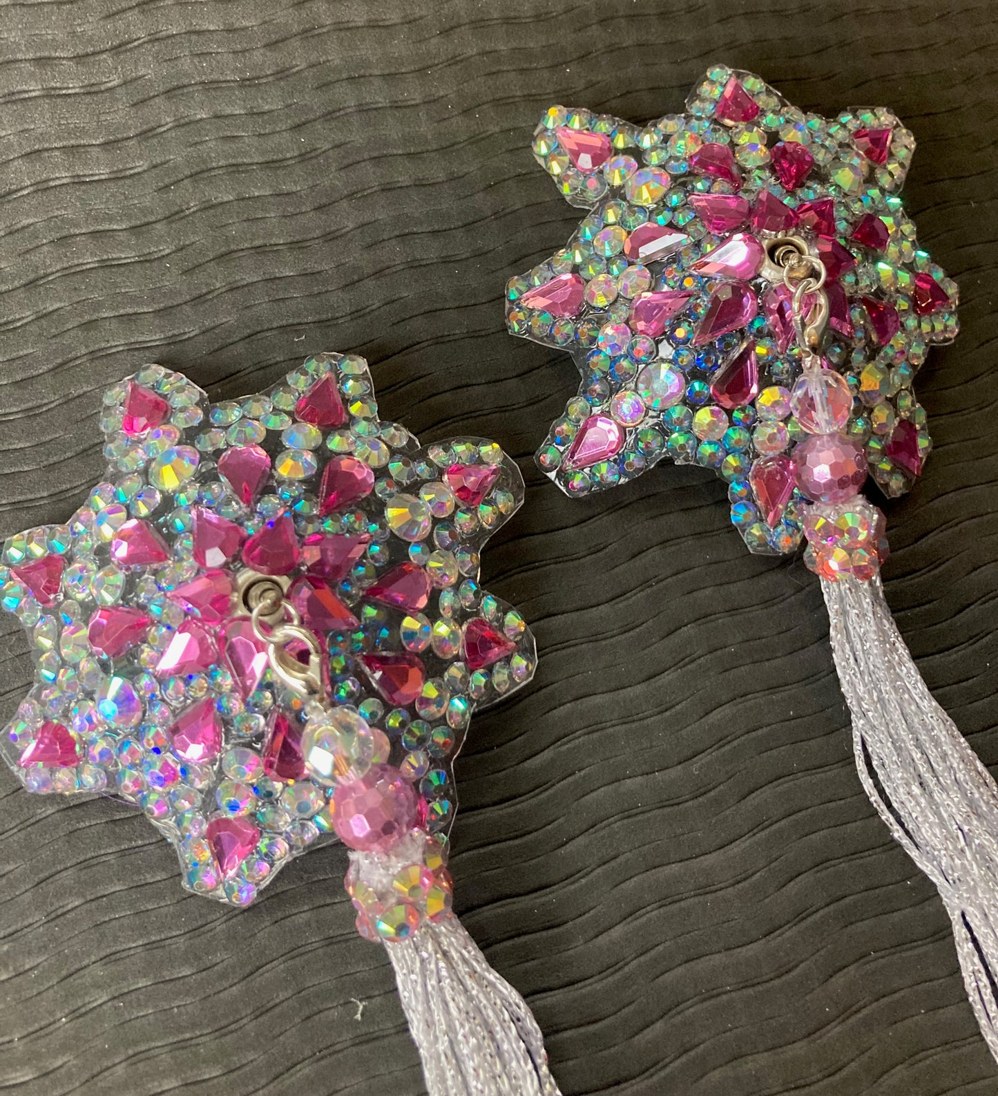 Rose Pink Starburst Illusion Pasties - 2 inch